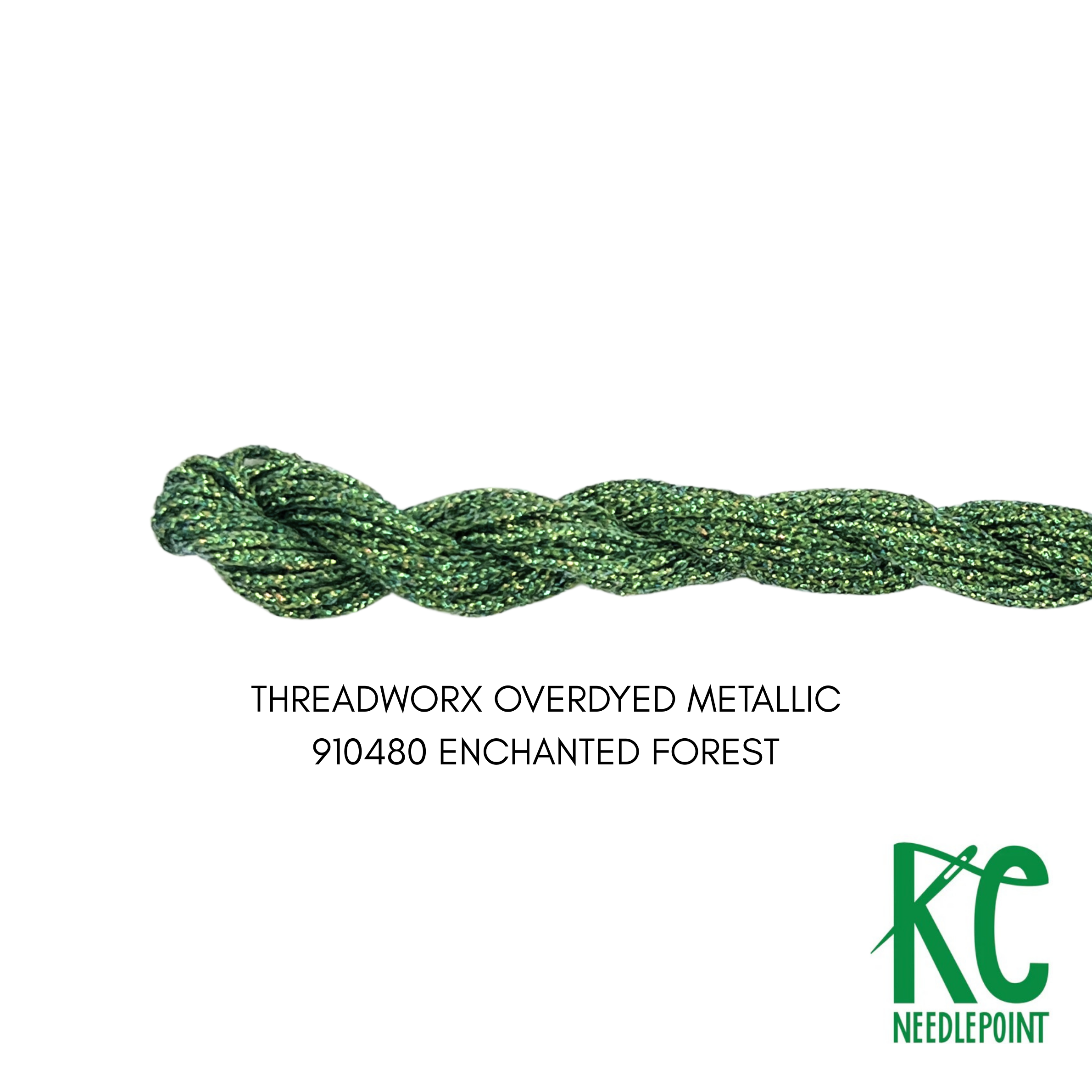 ThreadworX #12 Overdyed Metallic Enchanted Forest - KC Needlepoint
