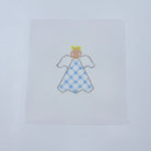 Blue Gingham Angel Canvas - KC Needlepoint