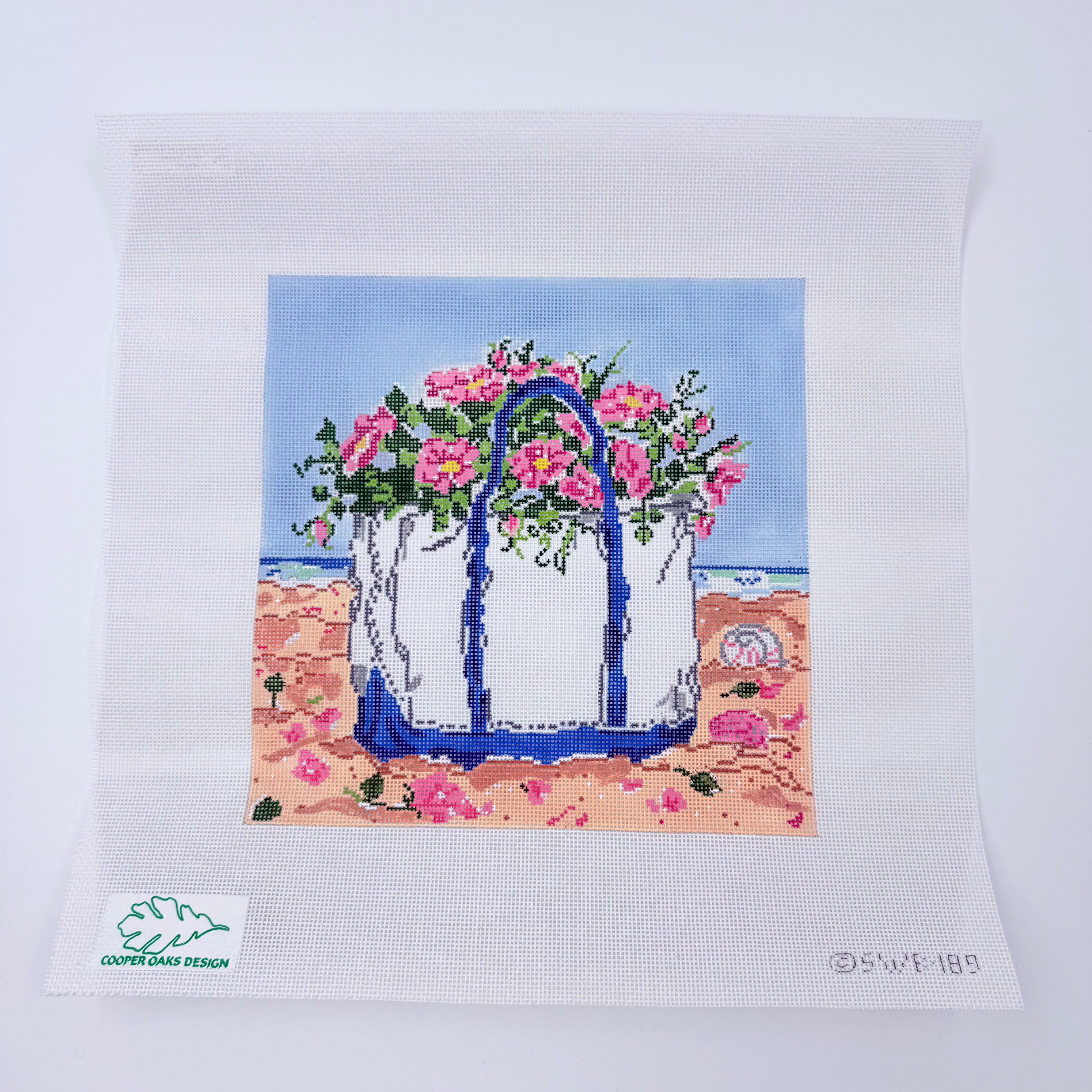 Island Summer Needlepoint Canvas - KC Needlepoint