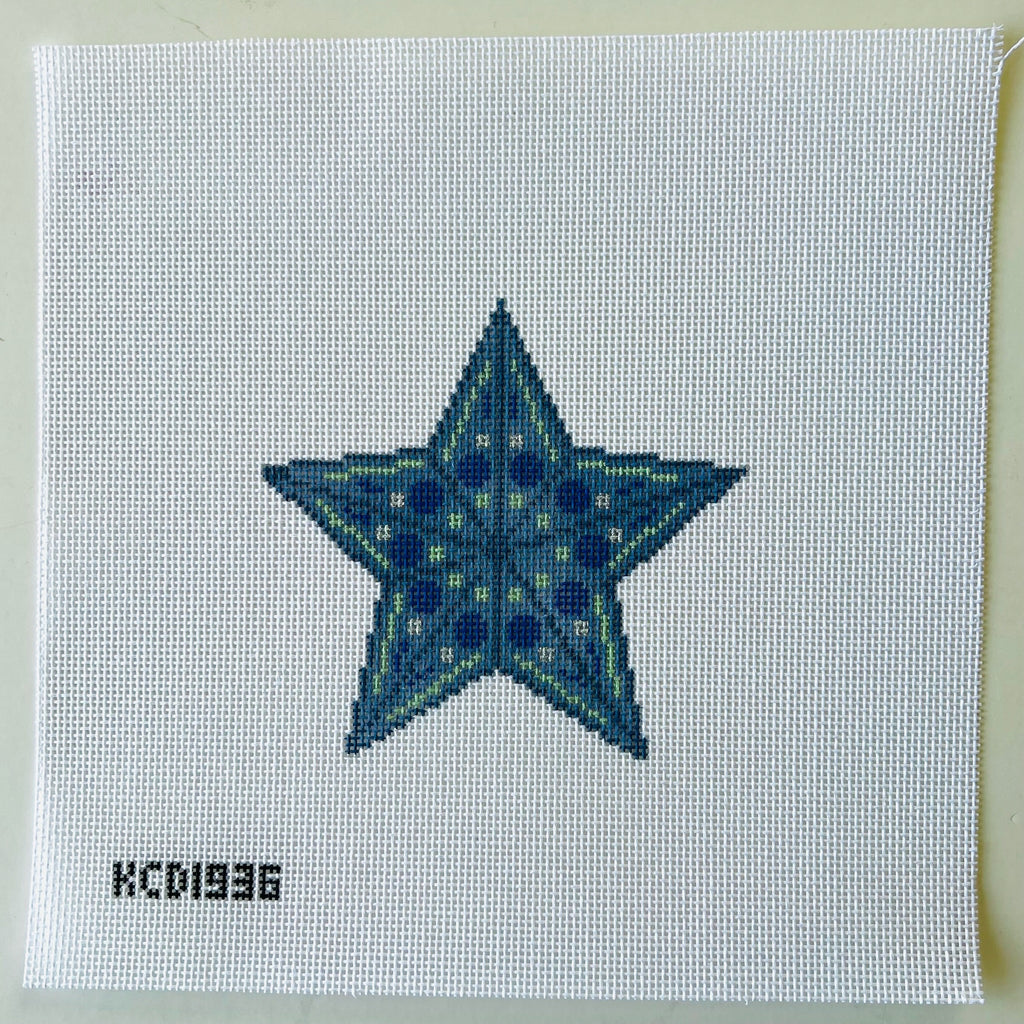 Blue Star Canvas - KC Needlepoint