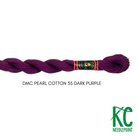 DMC 5 Pearl Cotton 35 Dark Purple - KC Needlepoint