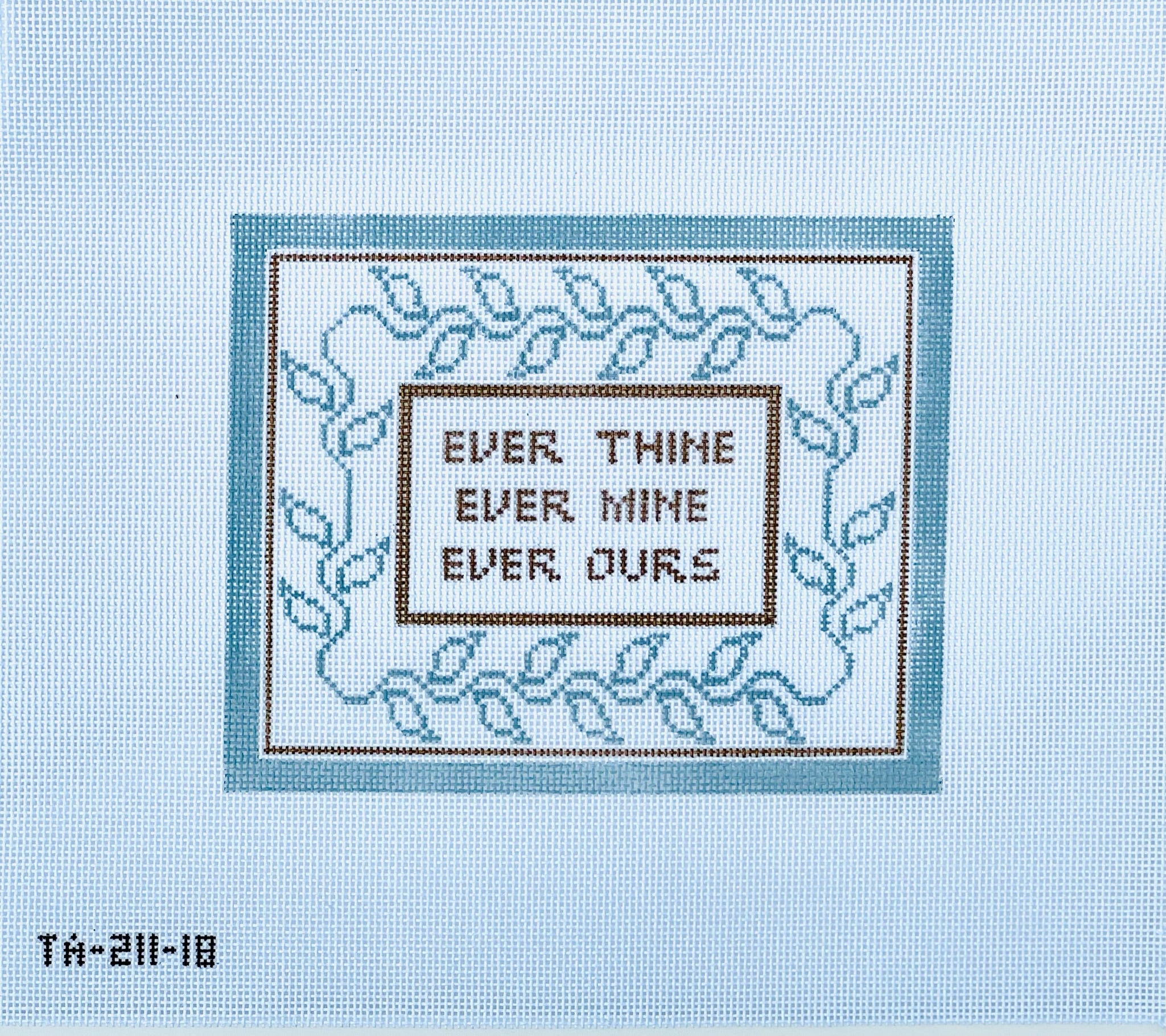 Ever Thine... Needlepoint Canvas - KC Needlepoint
