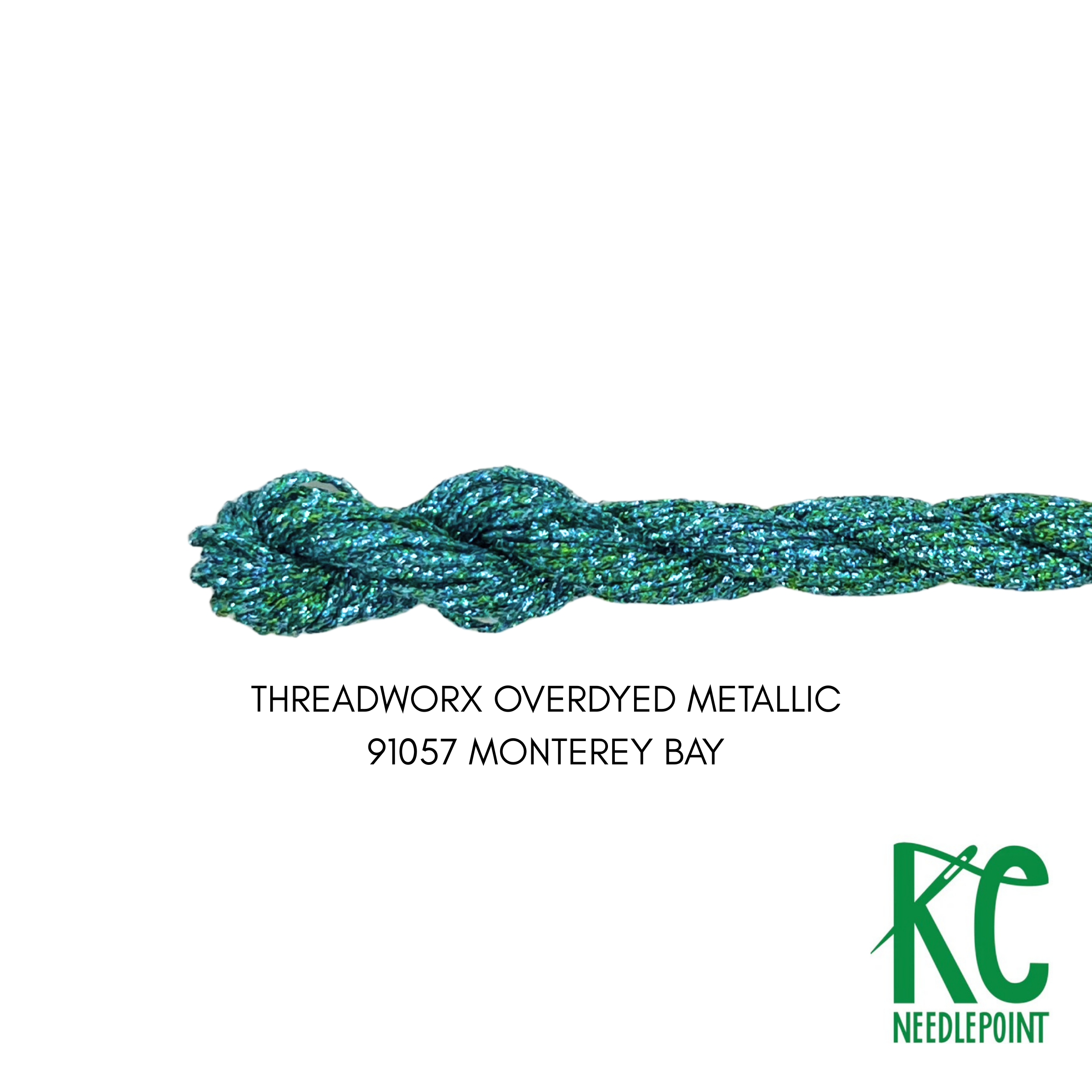 ThreadworX #12 Overdyed Metallic Monterey Bay - KC Needlepoint