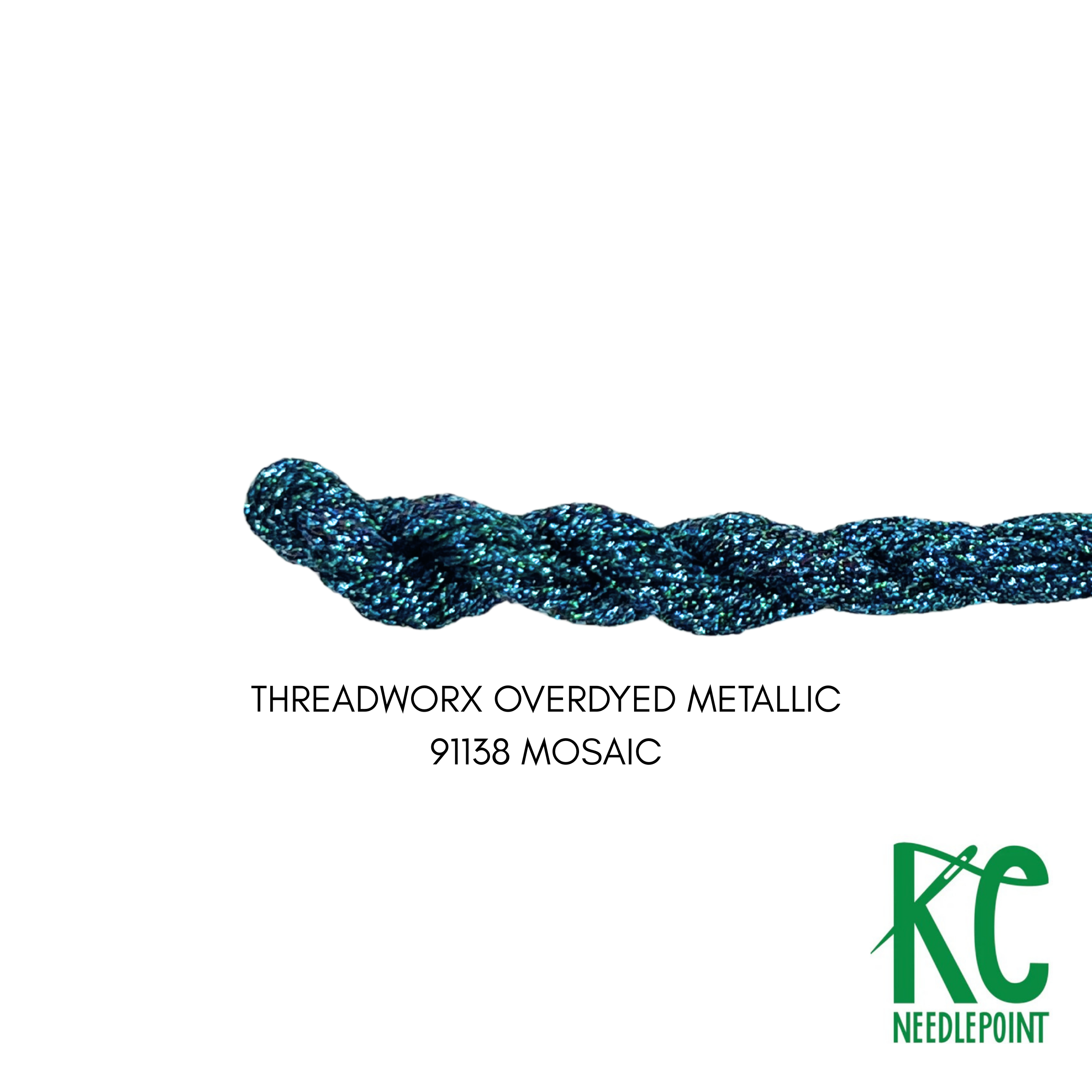 ThreadworX #12 Overdyed Metallic Mosaic - KC Needlepoint