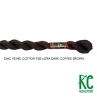 DMC 5 Pearl Cotton 938 Ultra Dark Coffee Brown - KC Needlepoint