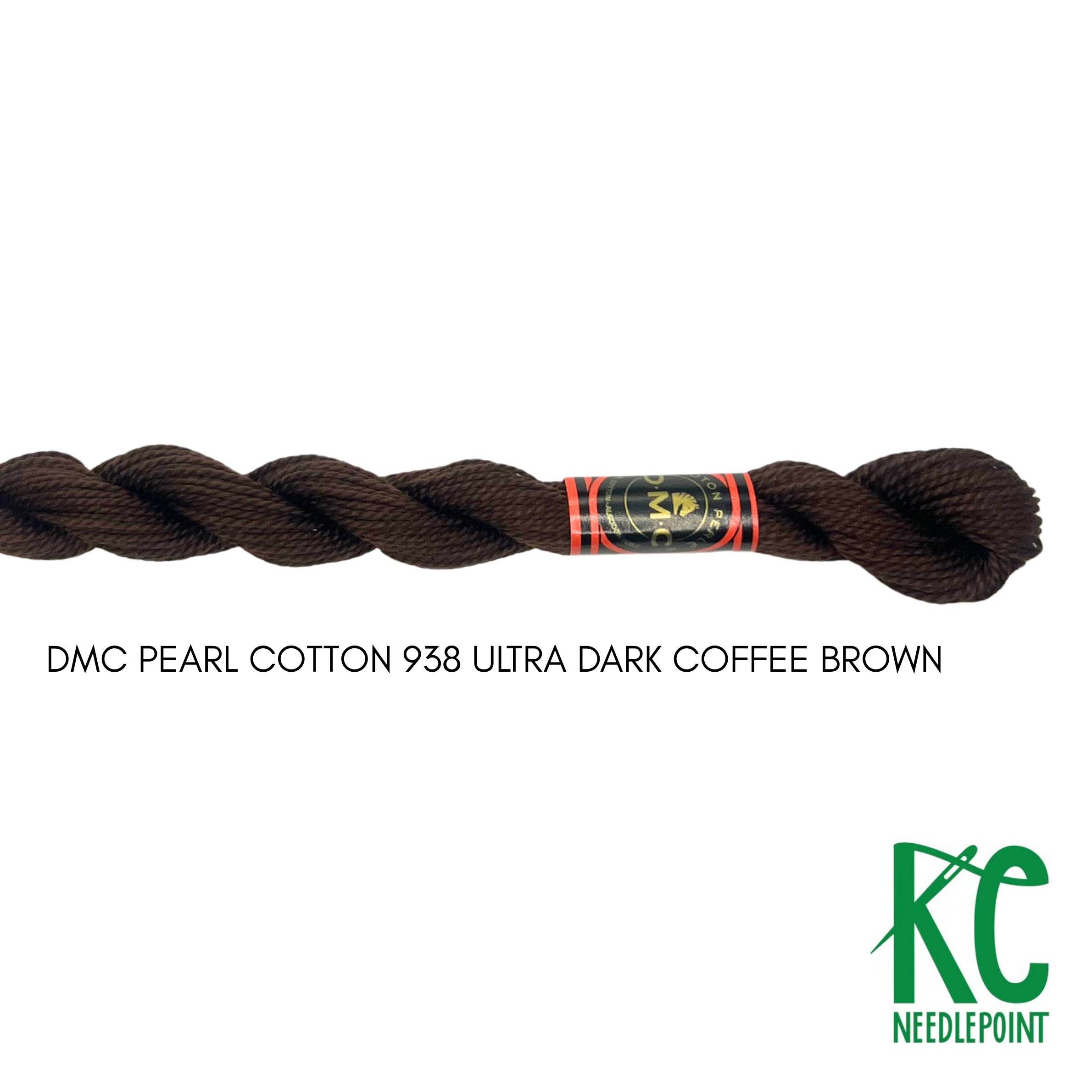 DMC 5 Pearl Cotton 938 Ultra Dark Coffee Brown - KC Needlepoint