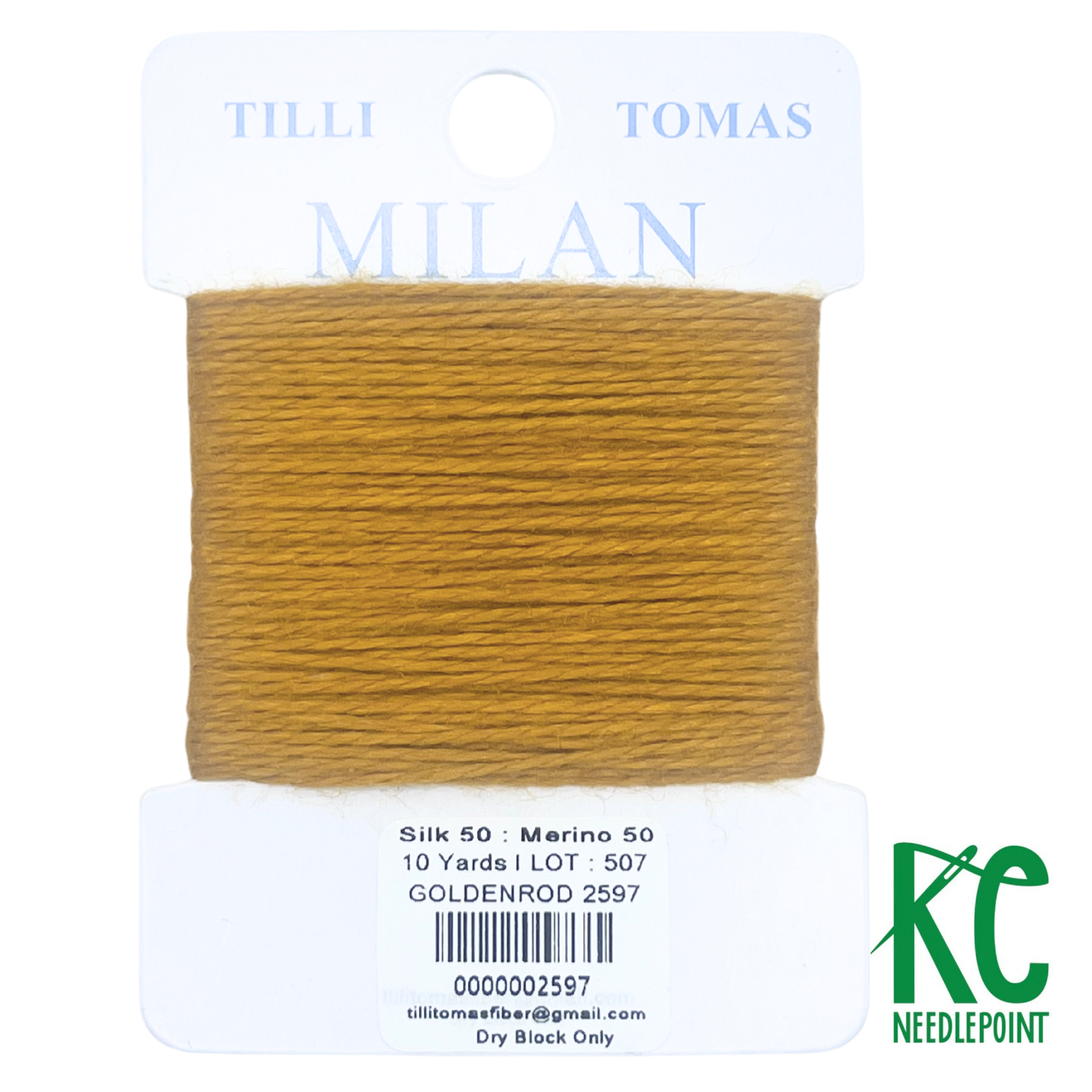Milan Card 2597 Goldenrod - KC Needlepoint