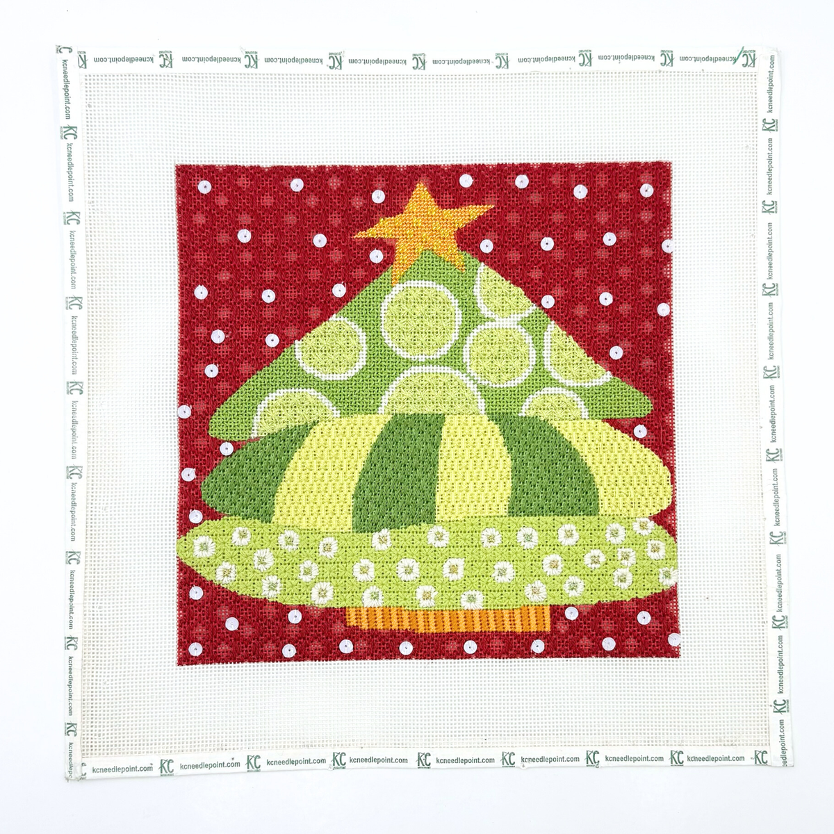 IN SHOP: Ditto Green Tree - KC Needlepoint