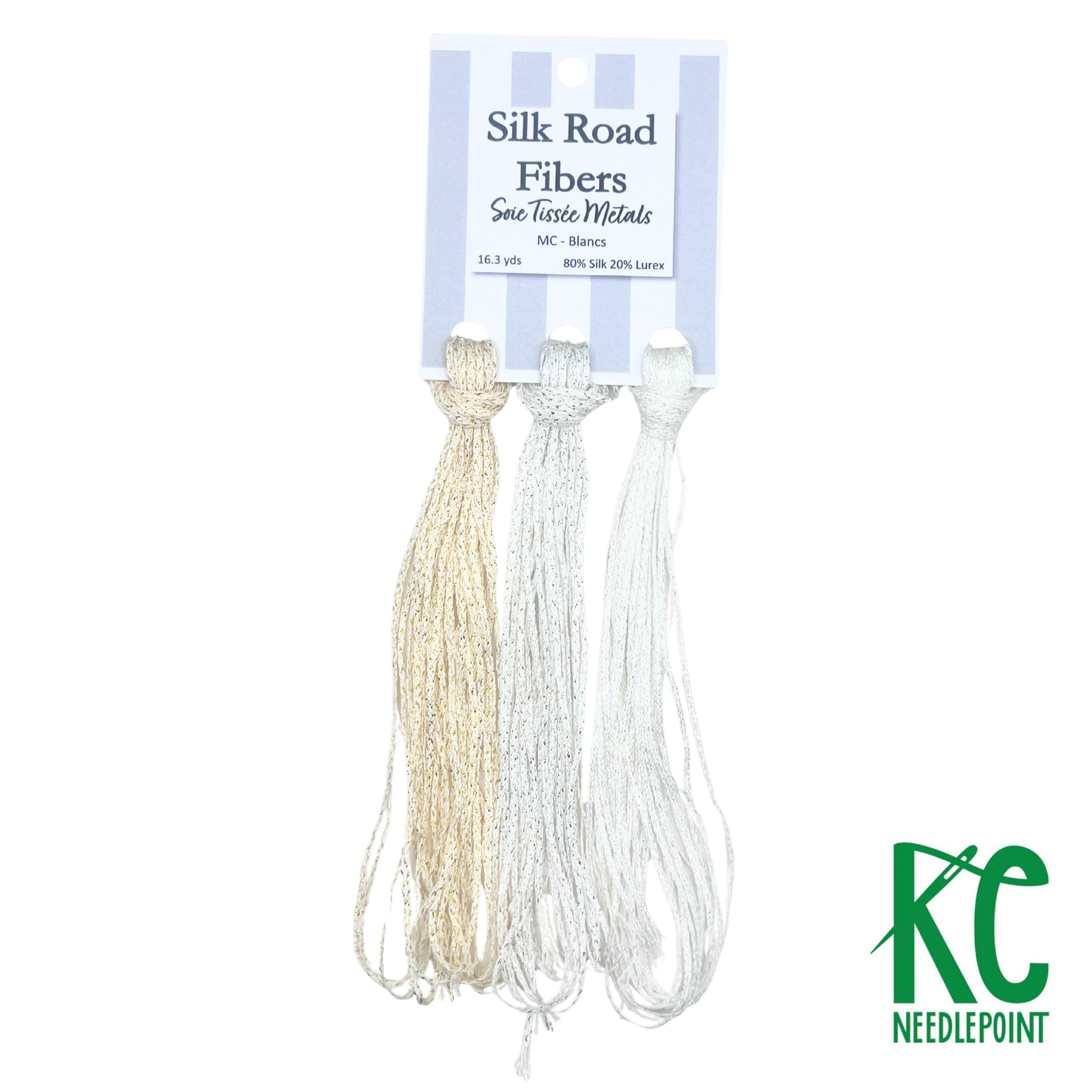 Soie Tissée Metals MC8100 Blancs - KC Needlepoint