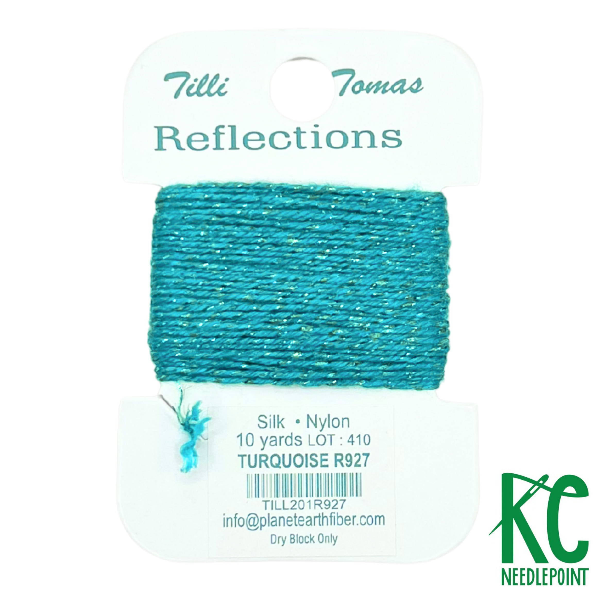 Reflections Card 927 Tourquoise - KC Needlepoint