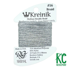 Kreinik Card Size 16 001HL Silver High Lustre - KC Needlepoint