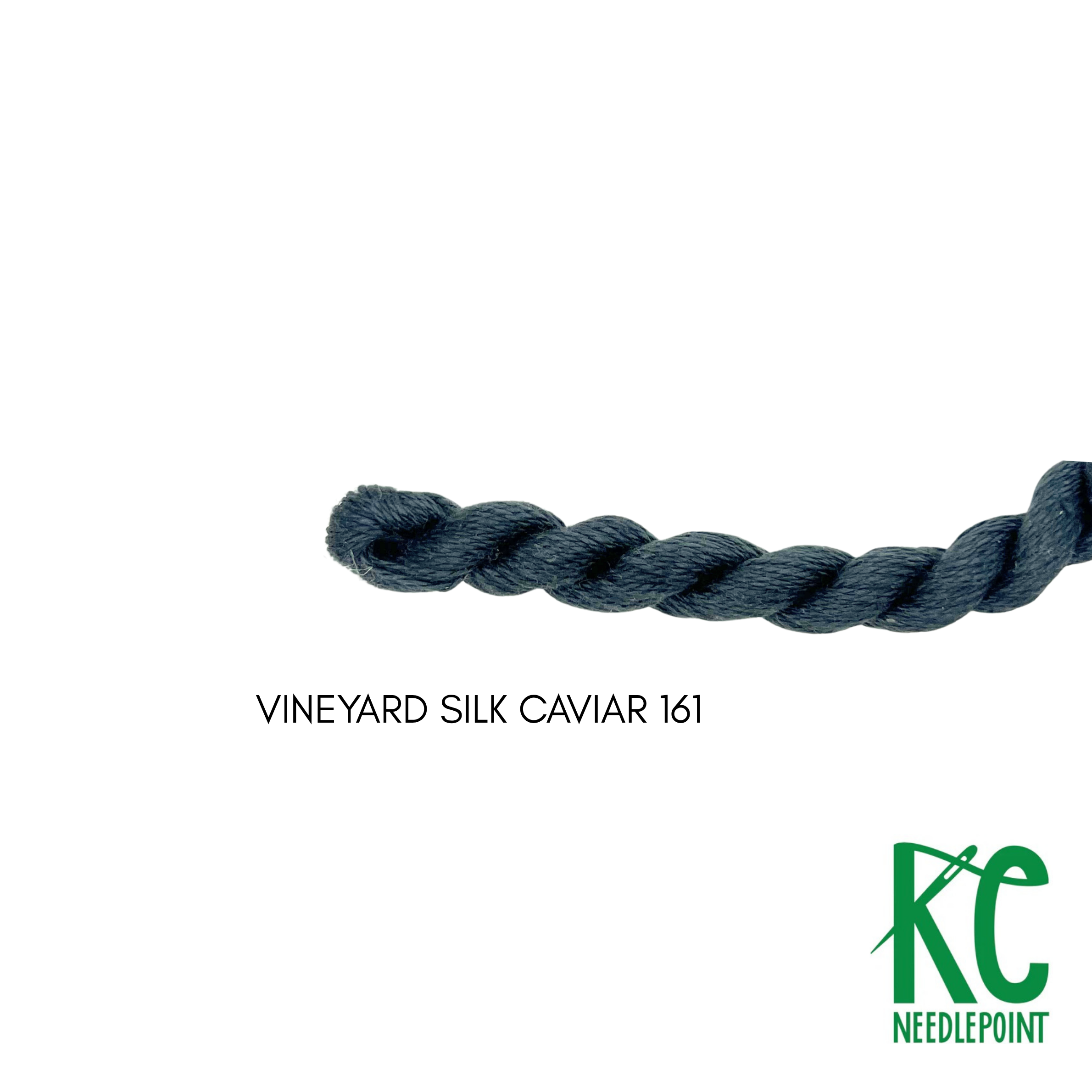 Vineyard Silk Skein C161 Caviar - KC Needlepoint