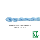 ThreadworX #12 Overdyed Metallic Polar Blue - KC Needlepoint