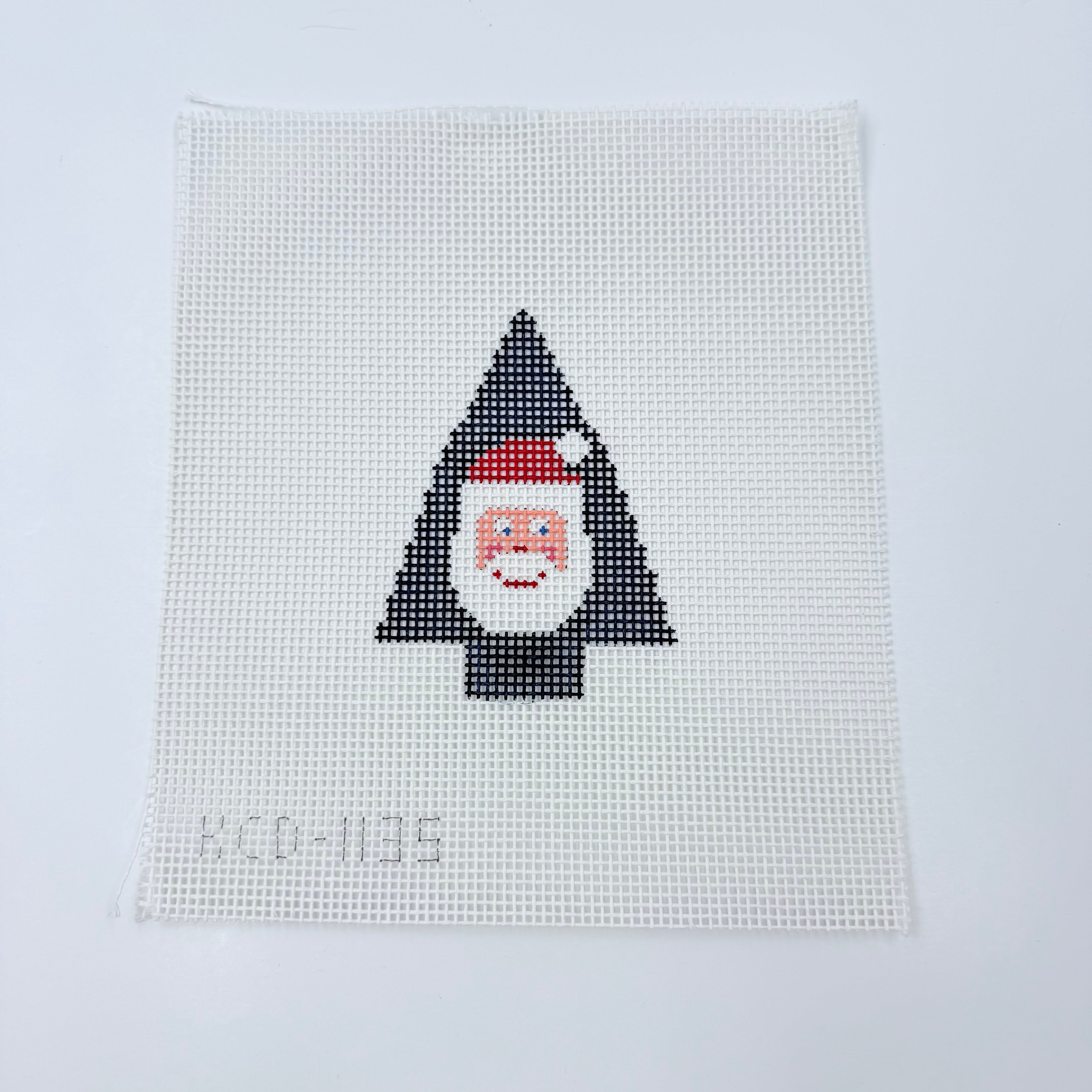 Santa Face Tree Canvas - KC Needlepoint