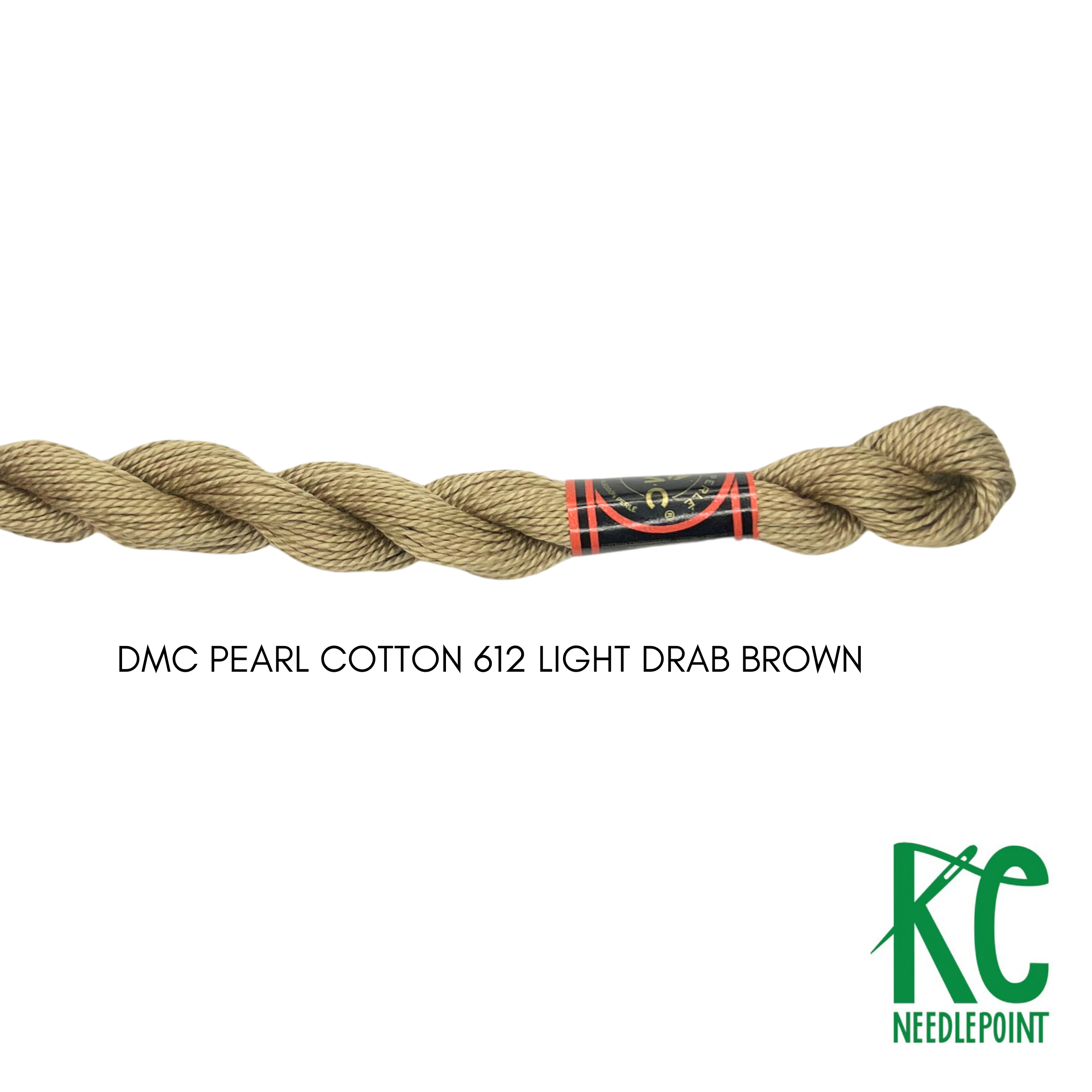 DMC 3 Pearl Cotton 612 Light Drab Brown - KC Needlepoint