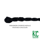 ThreadworX #12 Overdyed Metallic Rich Chocolate - KC Needlepoint