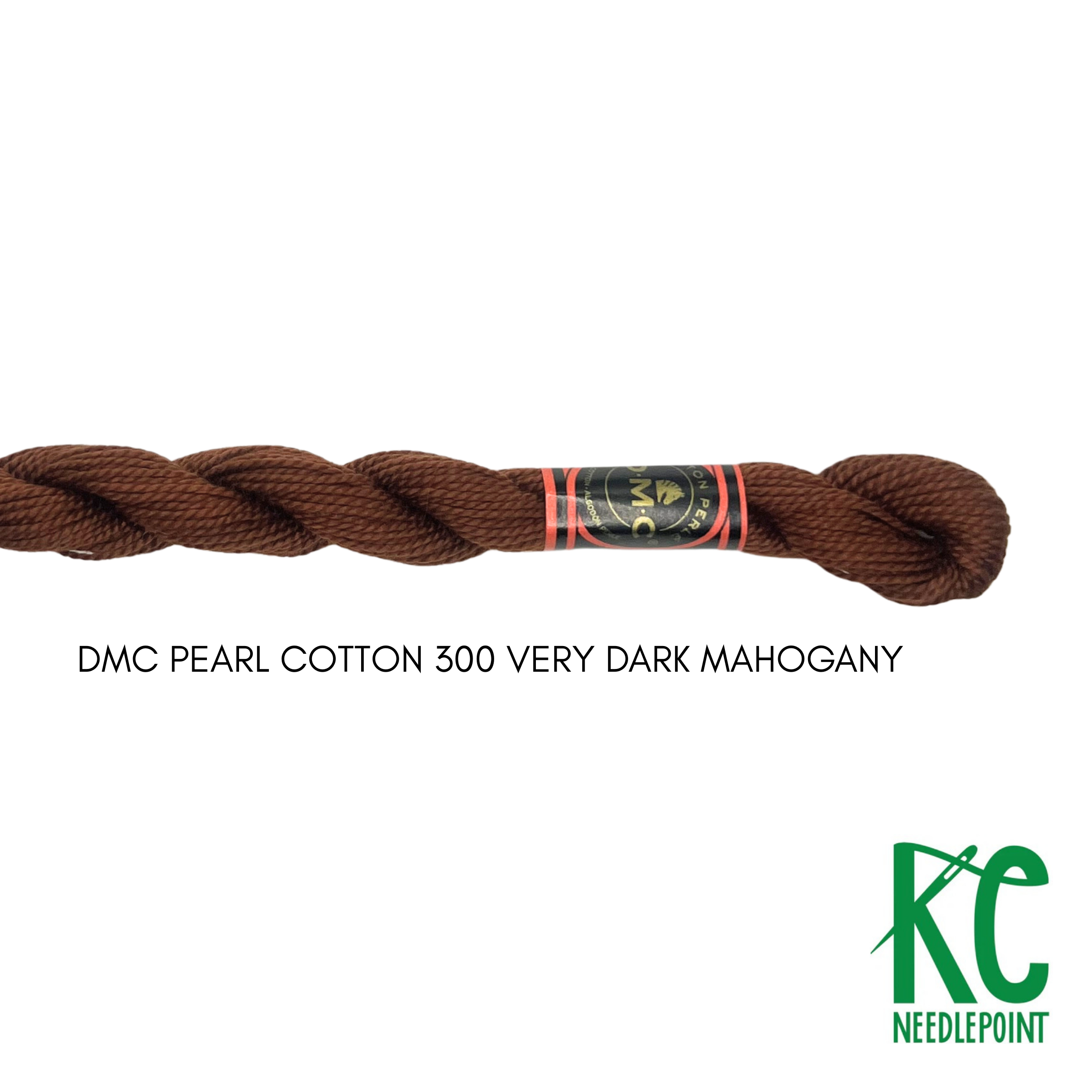 DMC 5 Pearl Cotton 300 Very Dark Mahogany - KC Needlepoint