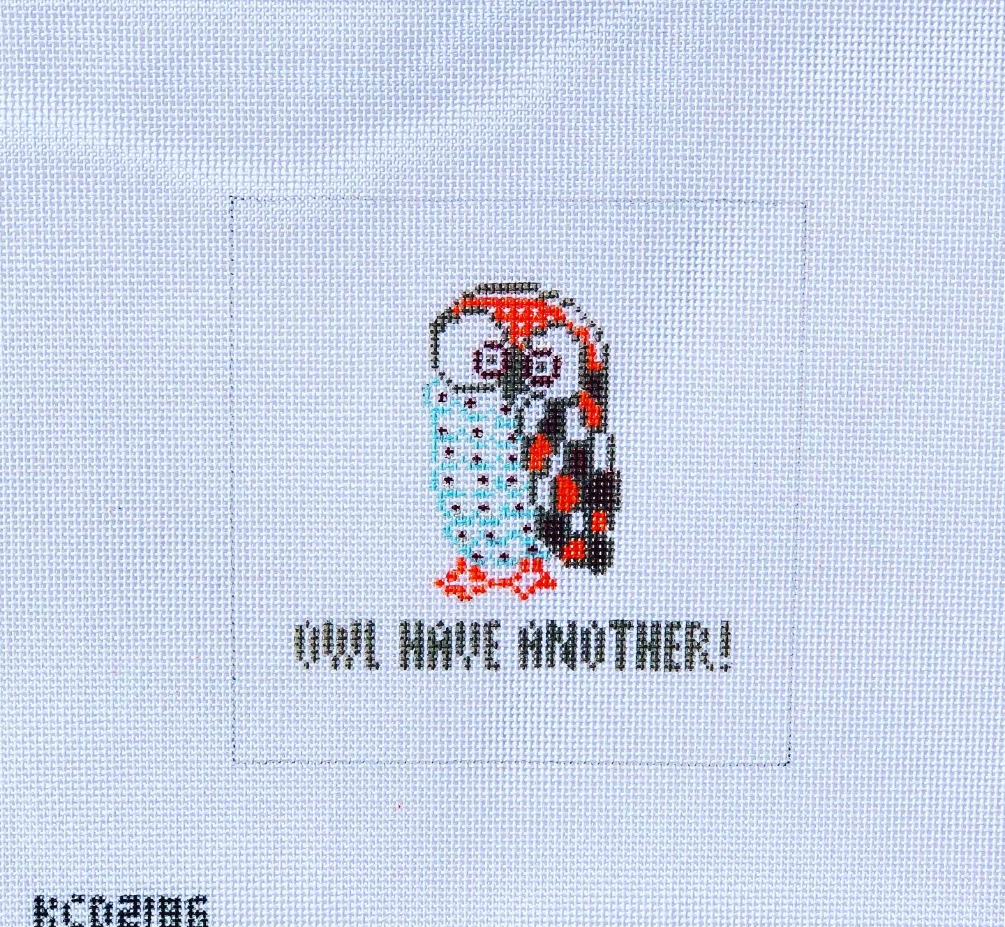 Owl Have Another Square Canvas - KC Needlepoint