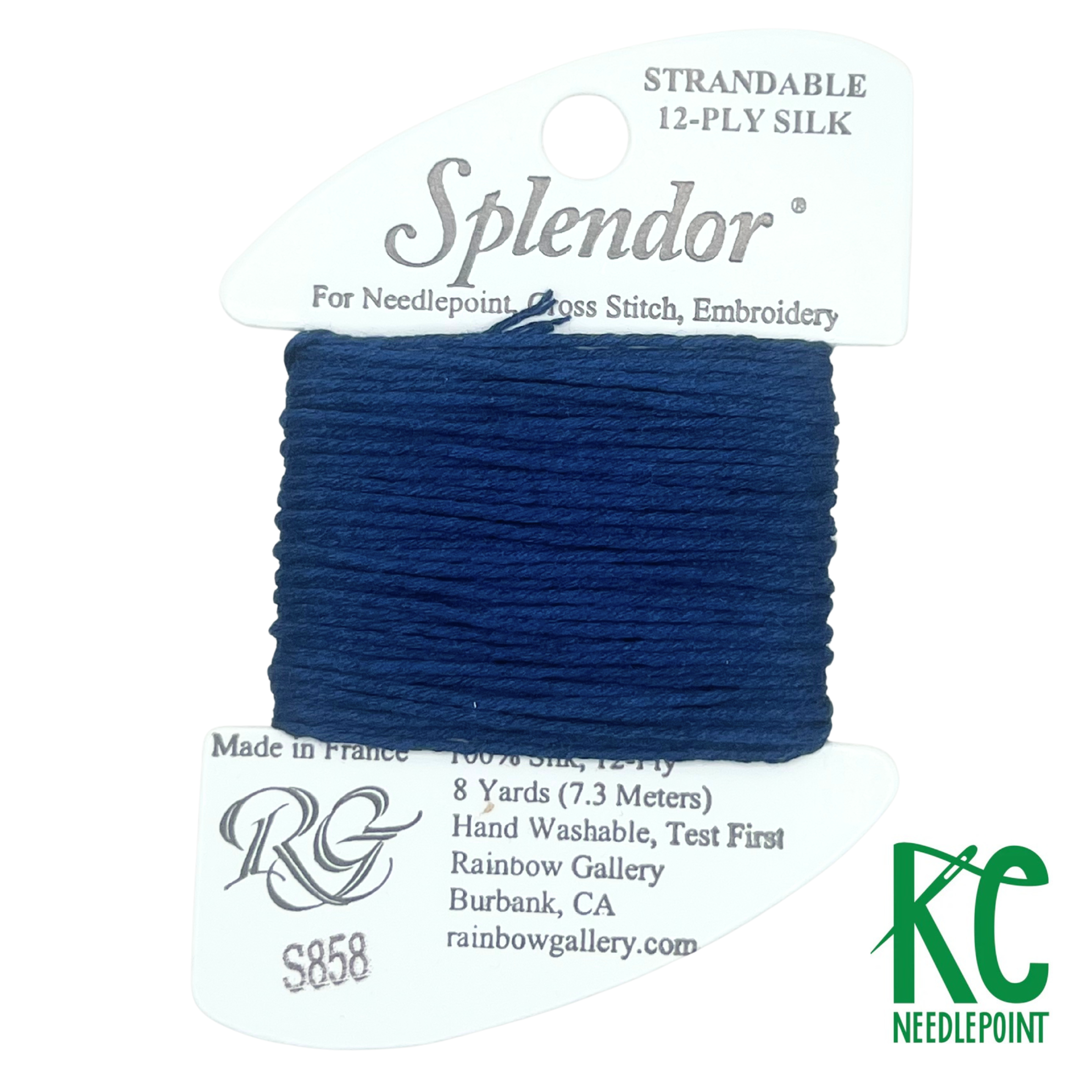 Splendor S858 Medium Navy - KC Needlepoint