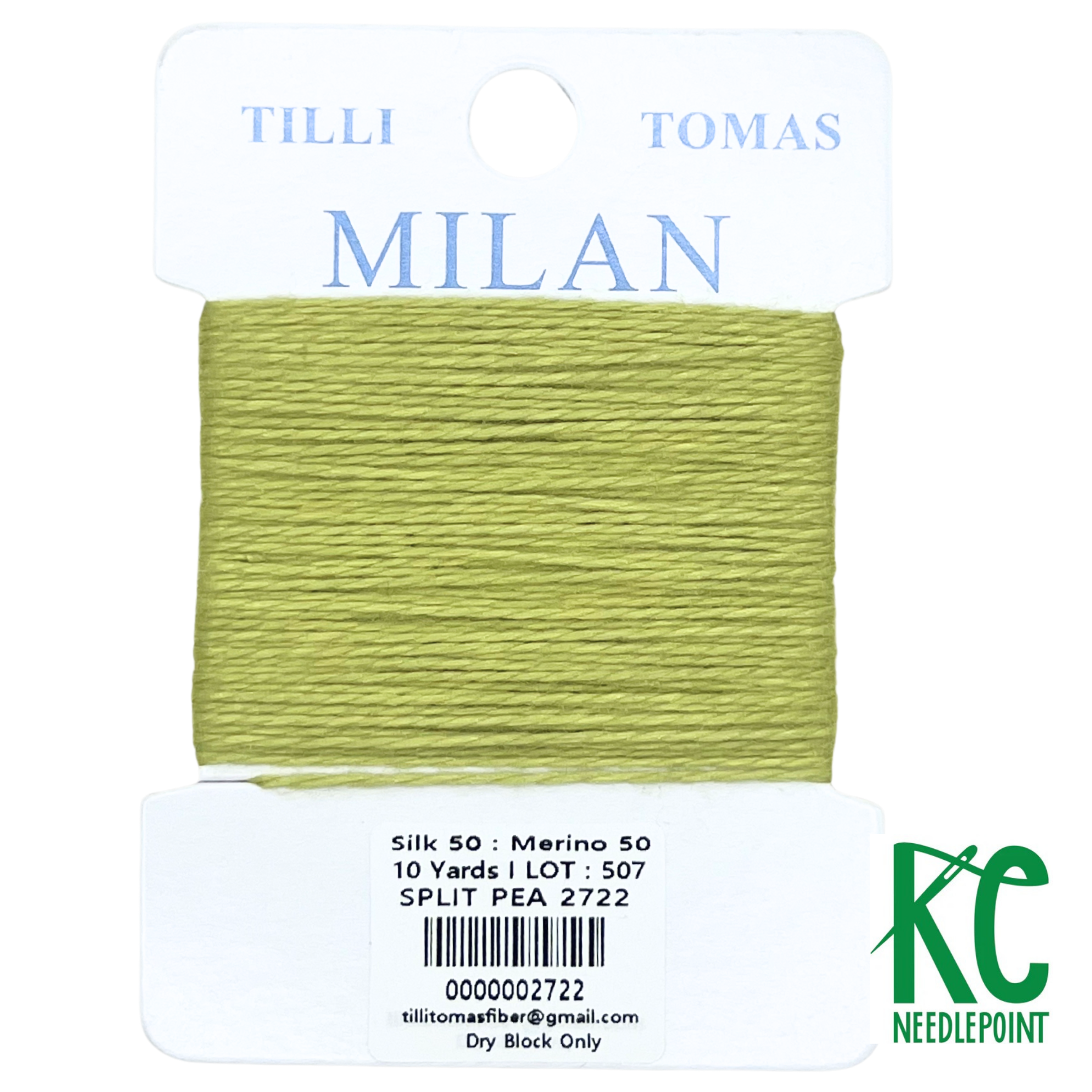 Milan Card 2722 Split Pea - KC Needlepoint