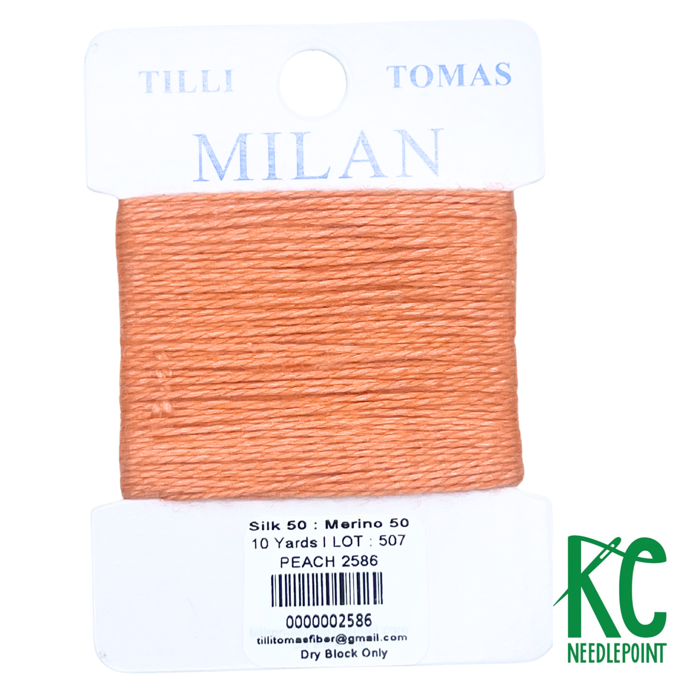 Milan Card 2586 Peach - KC Needlepoint