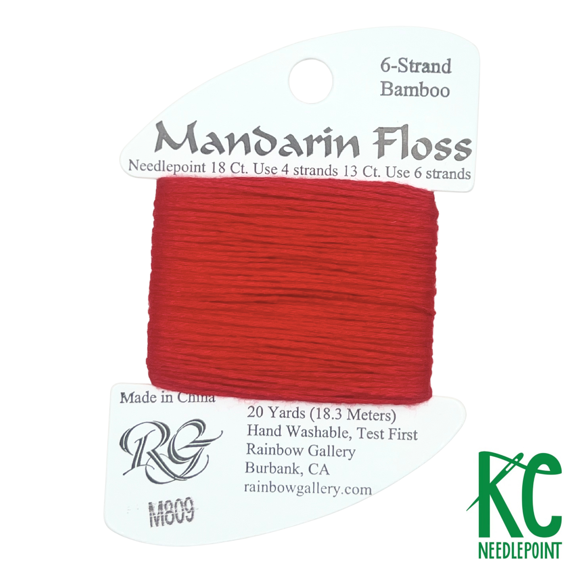 Mandarin Floss M809 Ruby Red - KC Needlepoint