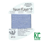 Neon Rays+ NP133 Iris - KC Needlepoint