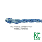 ThreadworX #12 Overdyed Metallic Summer Skies - KC Needlepoint