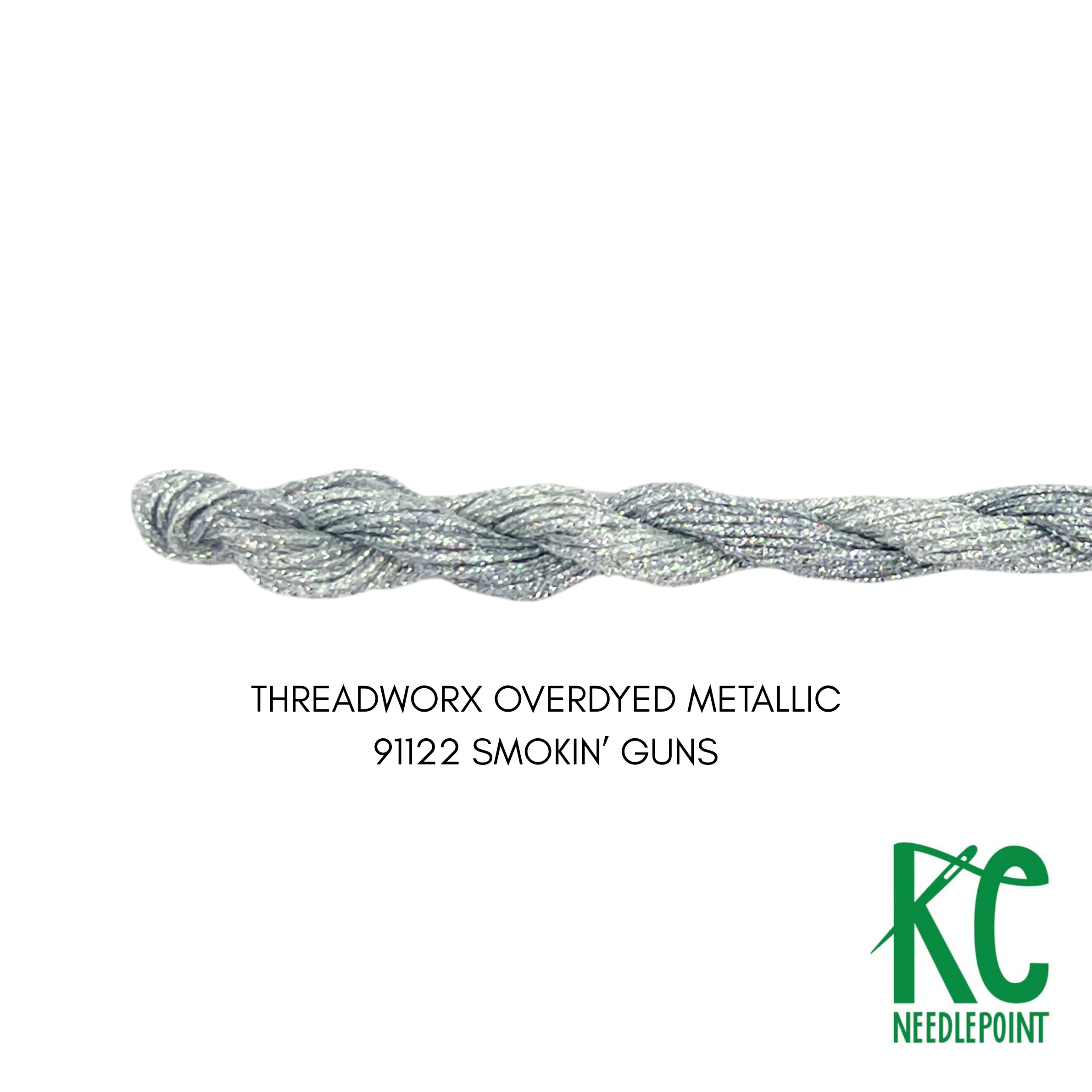 ThreadworX #12 Overdyed Metallic Smokin Guns - KC Needlepoint