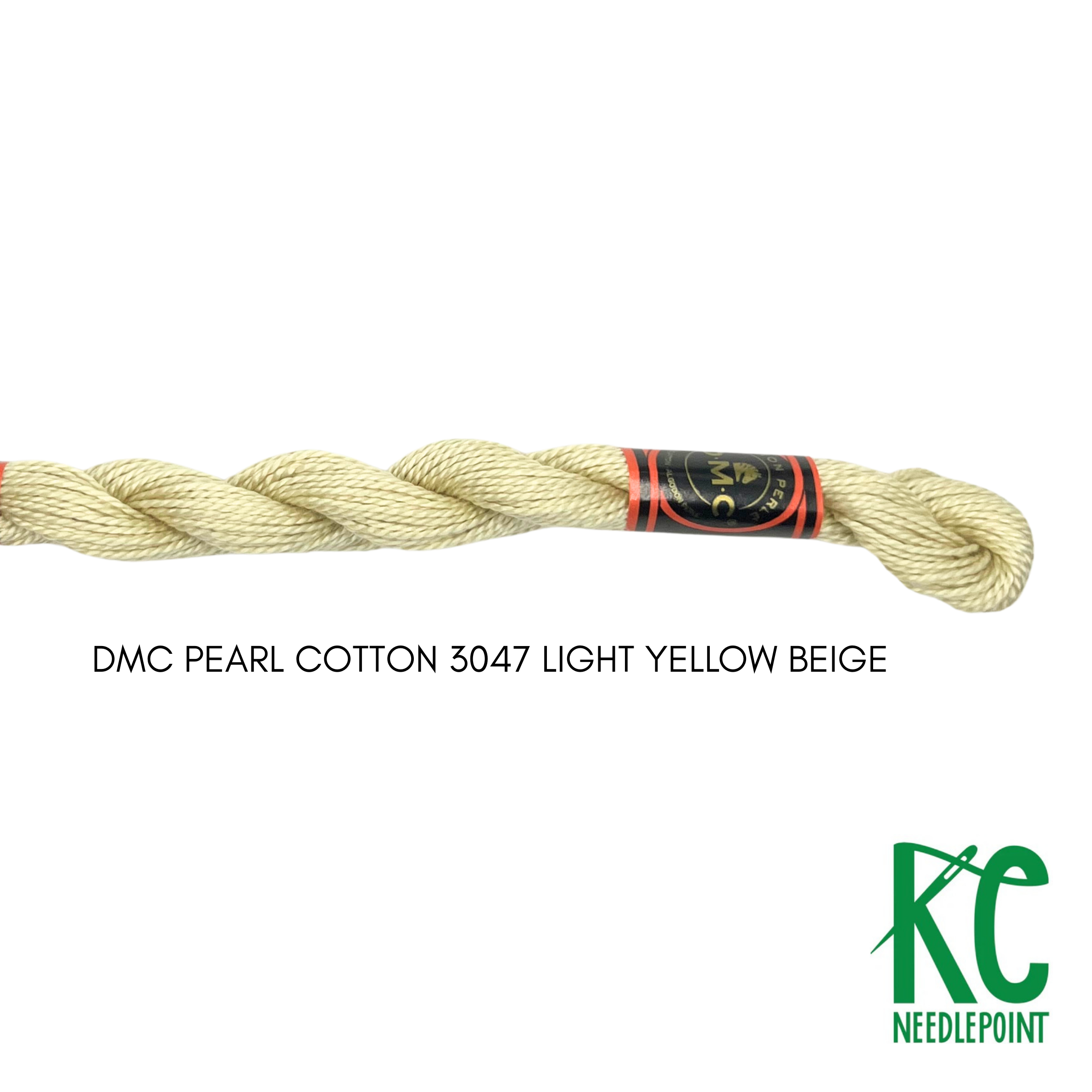 DMC 5 Pearl Cotton 3047 Light Yellow Beige - KC Needlepoint