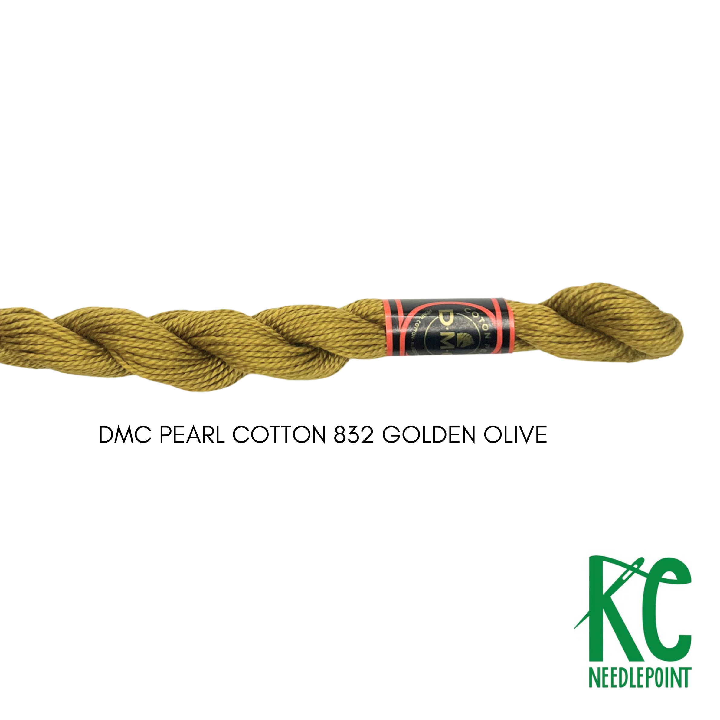 DMC 5 Pearl Cotton 832 Golden Olive - KC Needlepoint