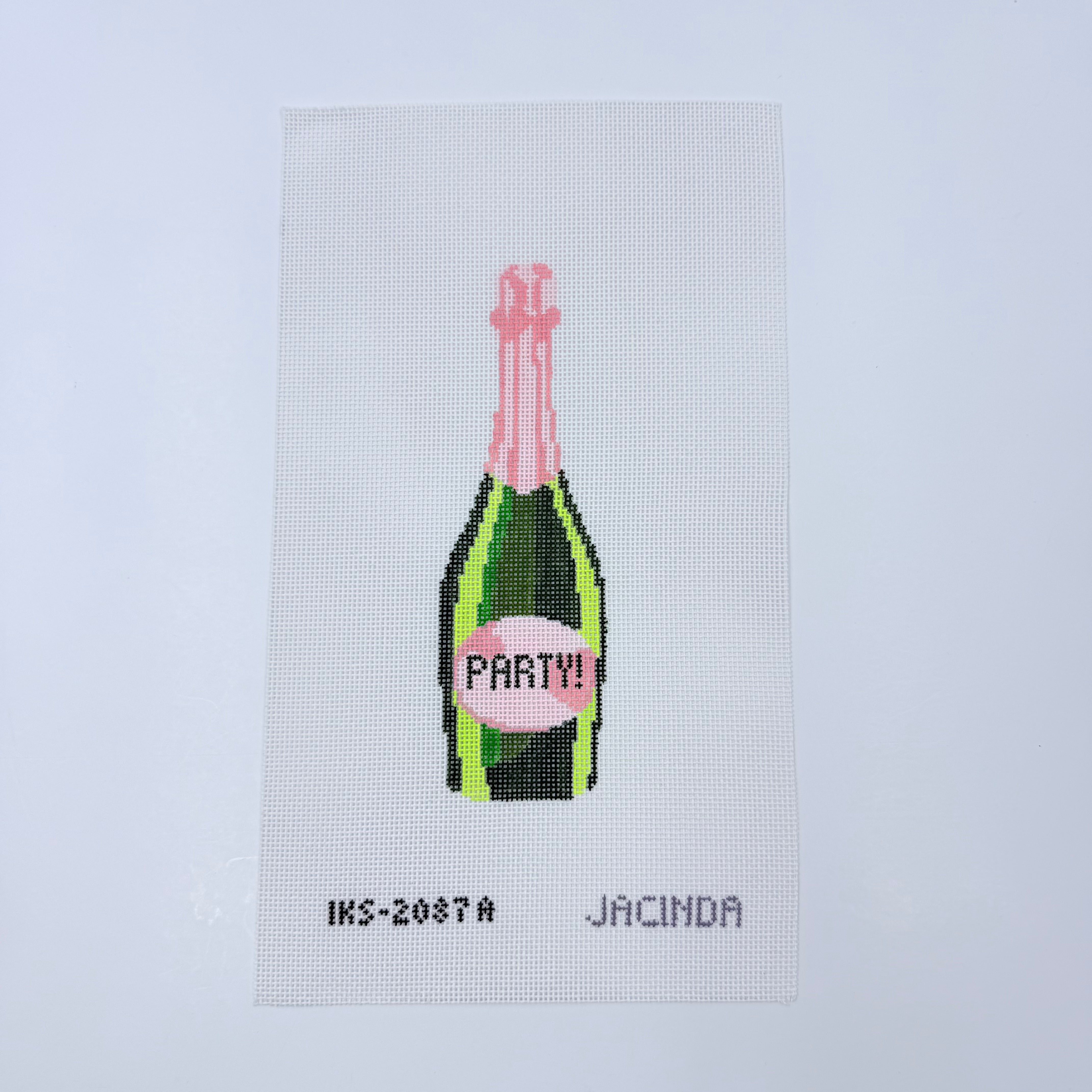 Champs Party Ornament Canvas - KC Needlepoint