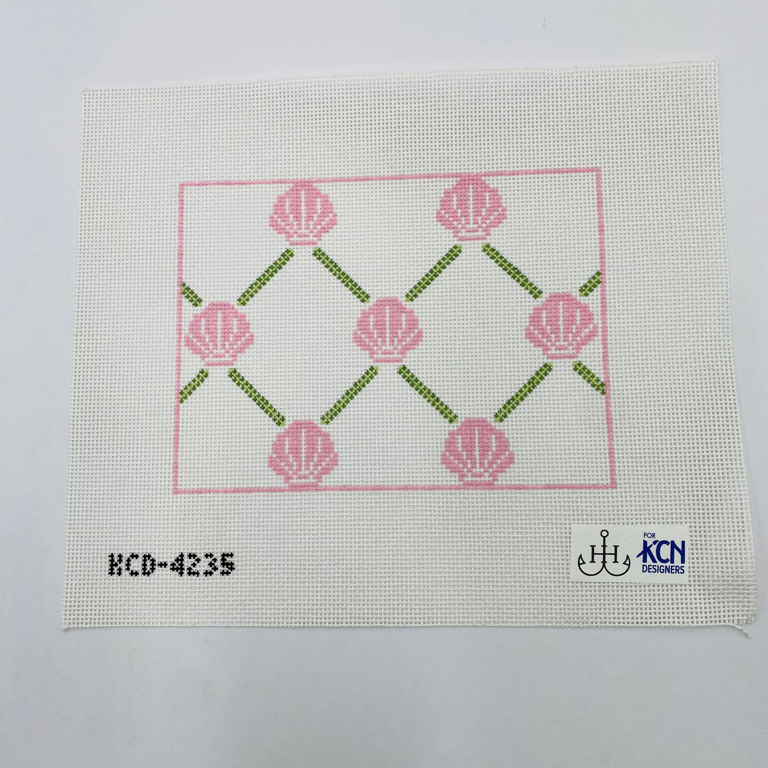 Shell Clutch Canvas - KC Needlepoint