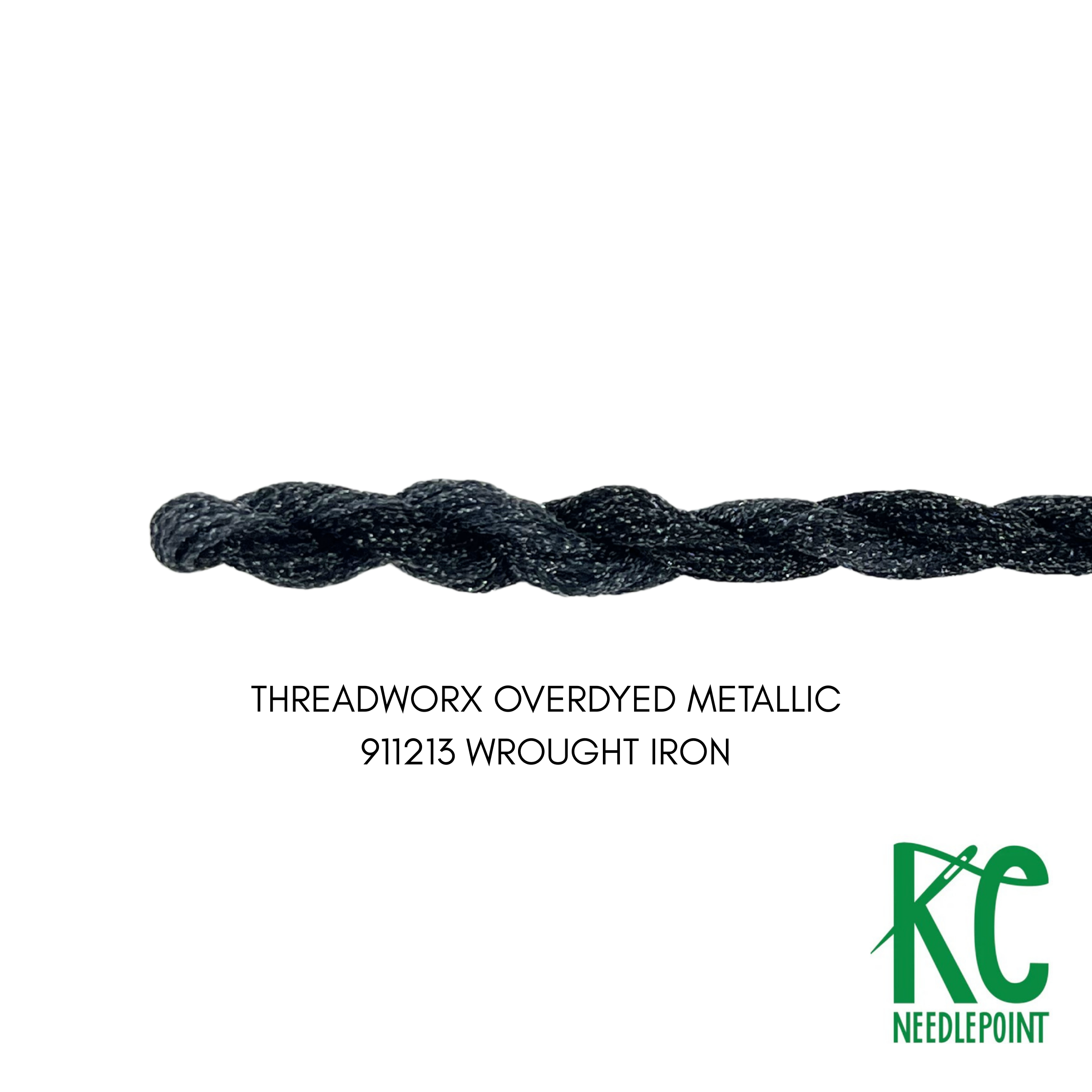 ThreadworX #12 Overdyed Metallic Wrought Iron - KC Needlepoint