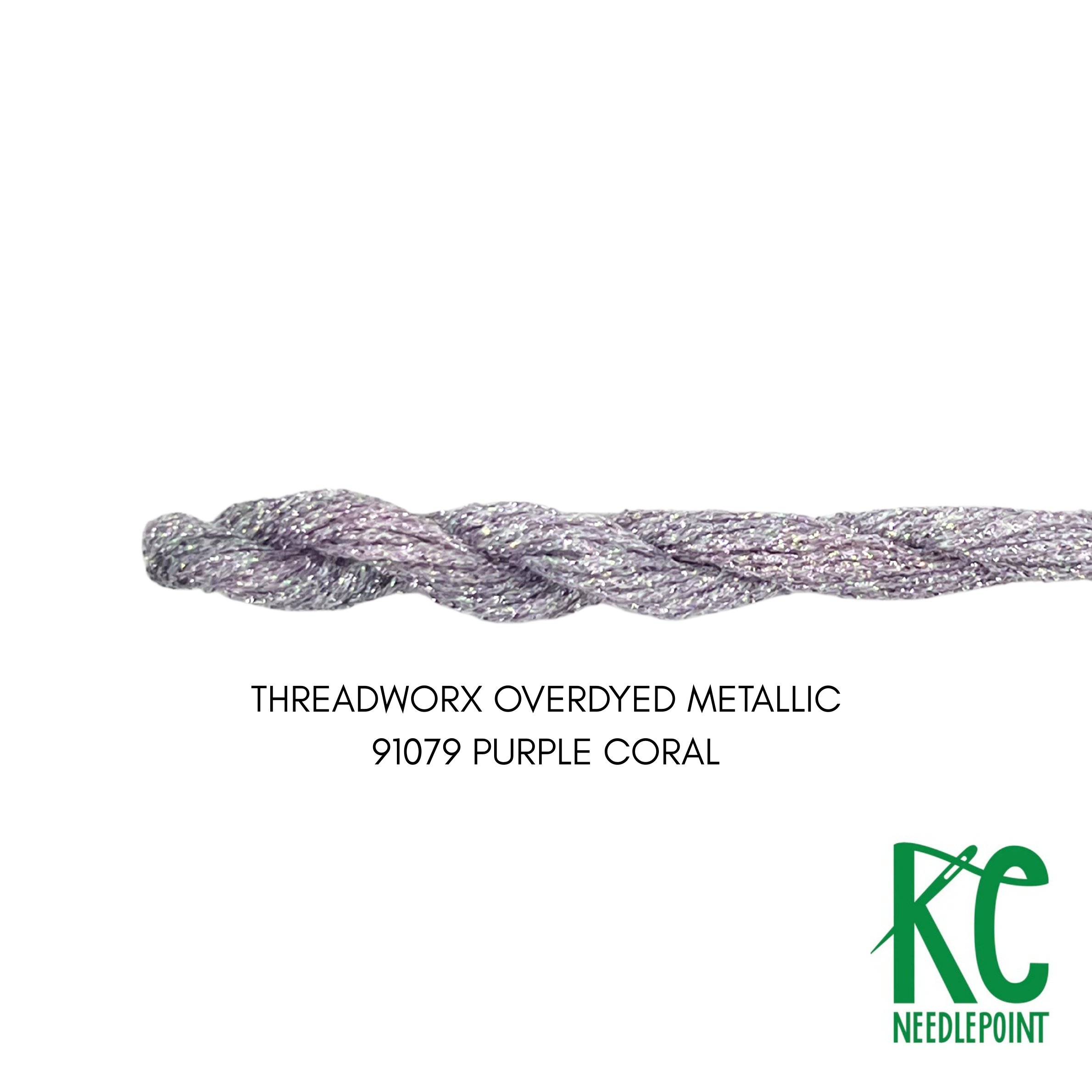 ThreadworX #12 Overdyed Purple Coral - KC Needlepoint