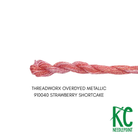 ThreadworX #12 Overdyed Metallic Strawberry Shortcake - KC Needlepoint
