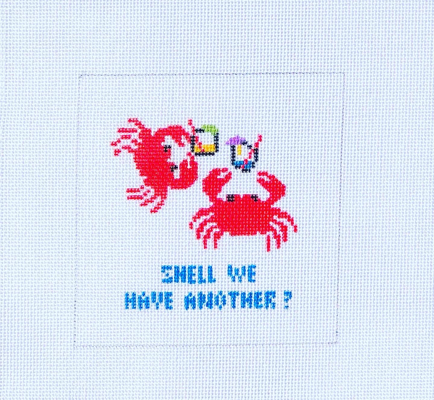 Shell We Have Another Square Canvas - KC Needlepoint