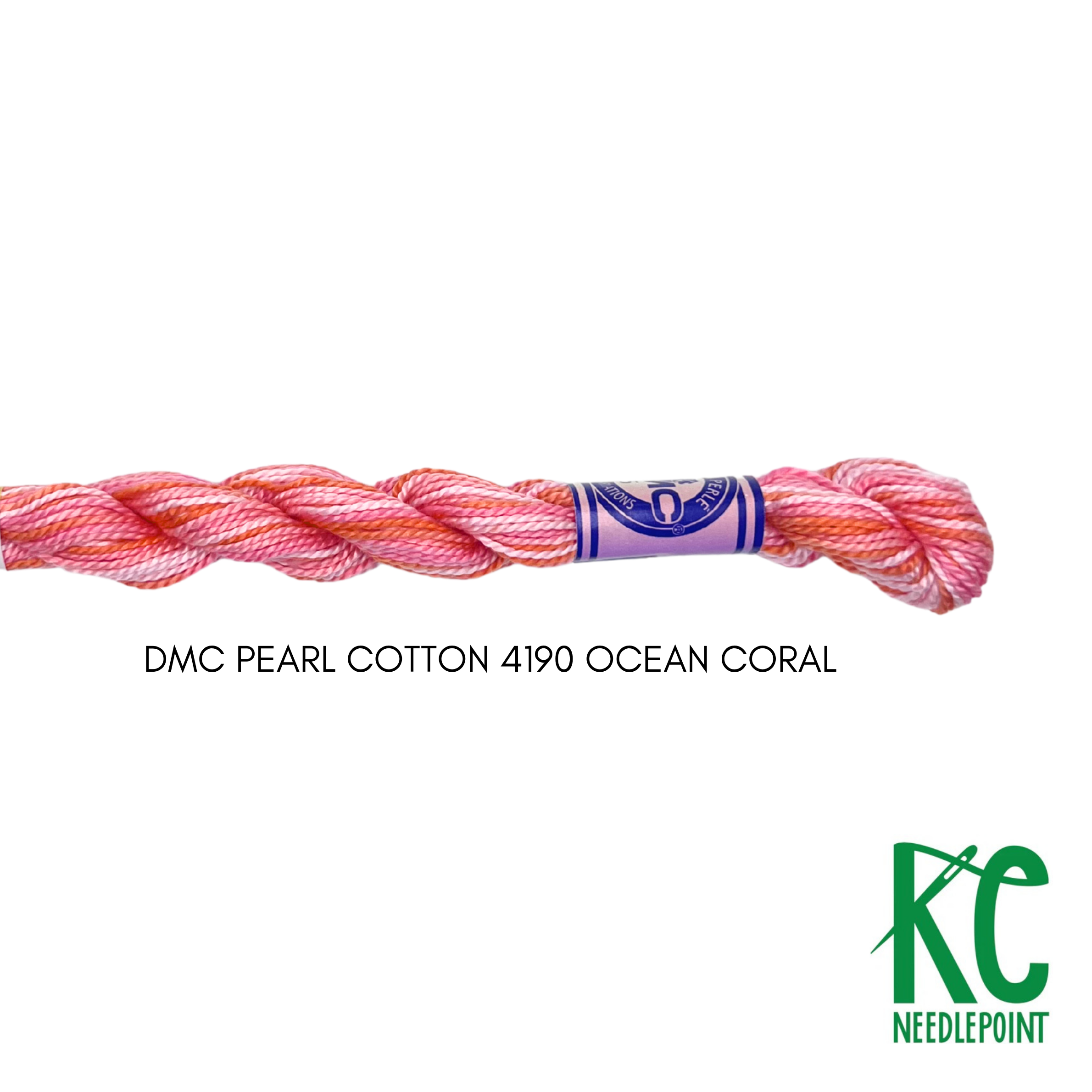 DMC 5 Pearl Cotton 4190 Ocean Coral - KC Needlepoint
