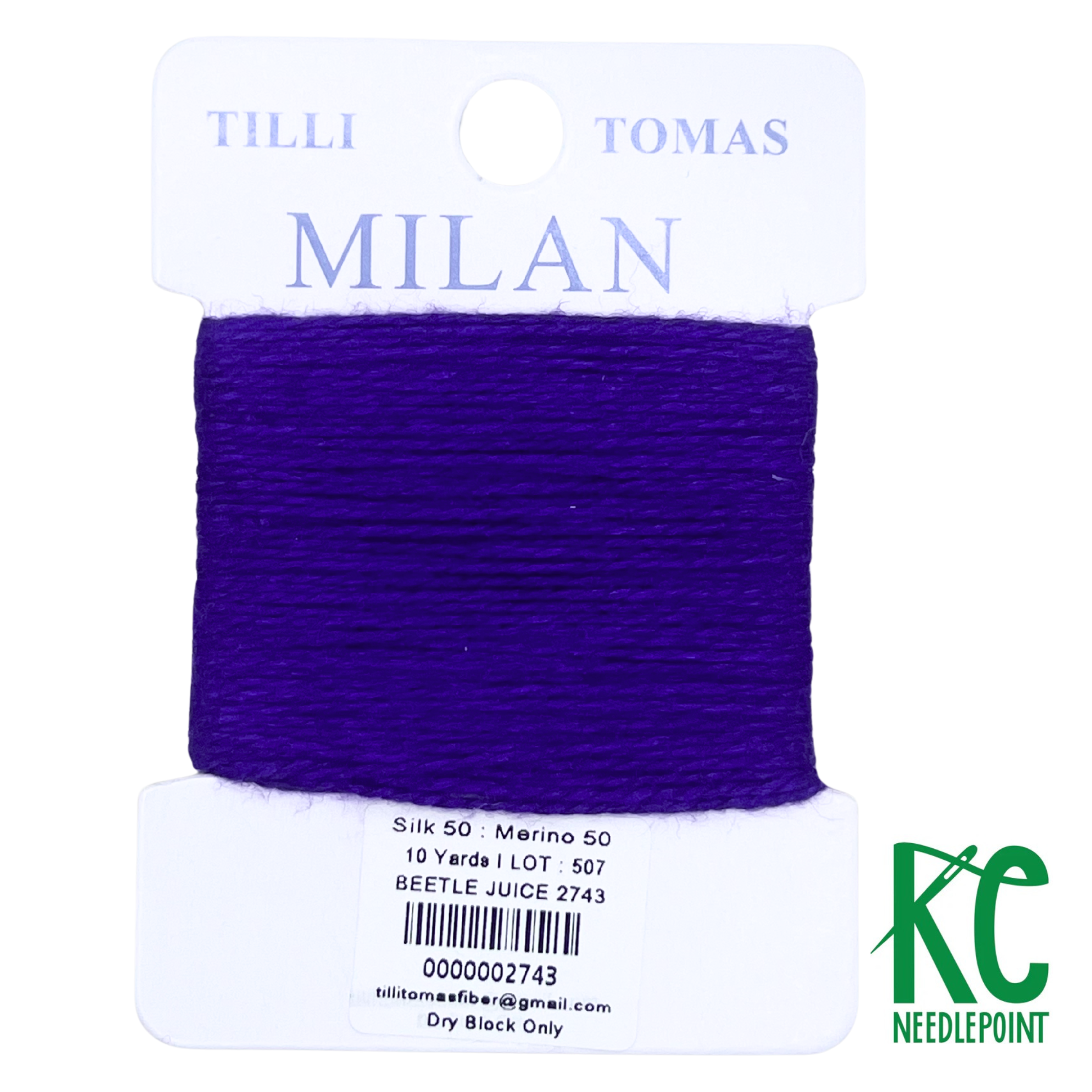 Milan Card 2743 Beetle Juice - KC Needlepoint