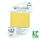 Kreinik Card Size 8 091 Star Yellow - KC Needlepoint