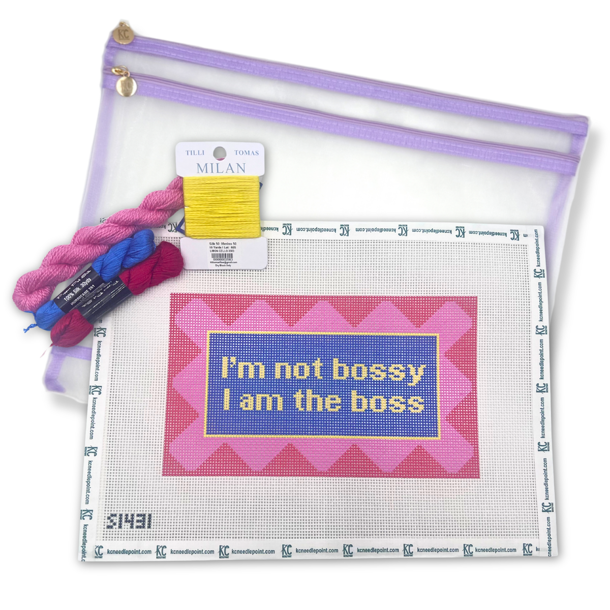 I'm Not Bossy Kit - KC Needlepoint