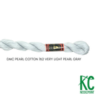 DMC 3 Pearl Cotton 762 Very Light Pearl Gray - KC Needlepoint