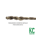 ThreadworX #12 Overdyed Metallic Sandcastle - KC Needlepoint
