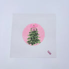 Bow Christmas Tree Canvas - KC Needlepoint