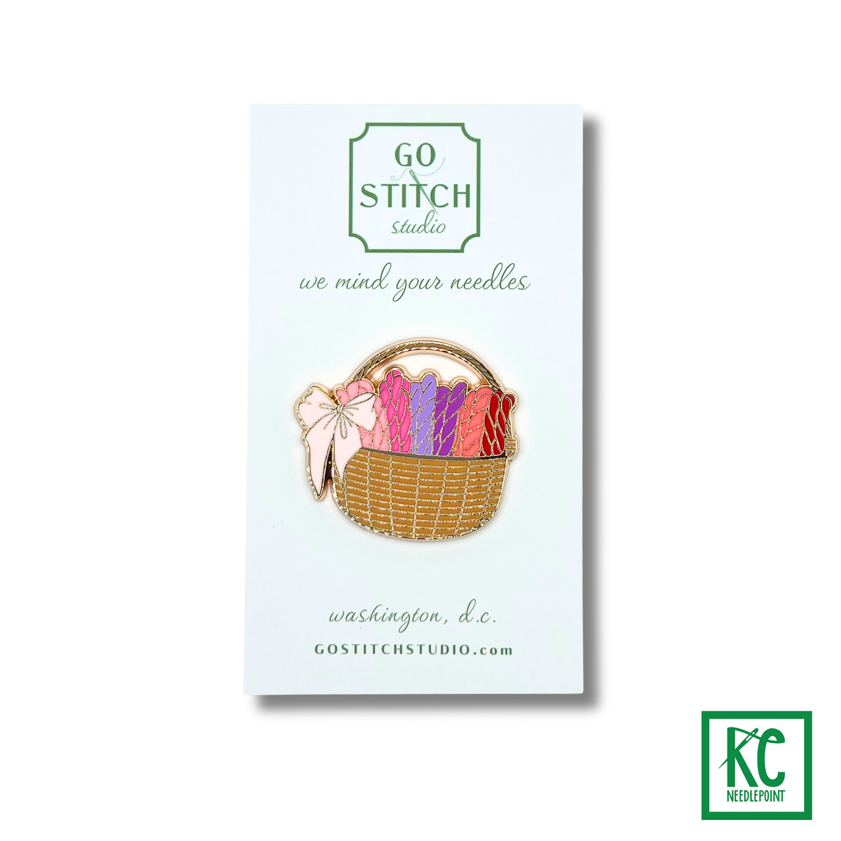 Needlepoint Basket Needle Minder - KC Needlepoint