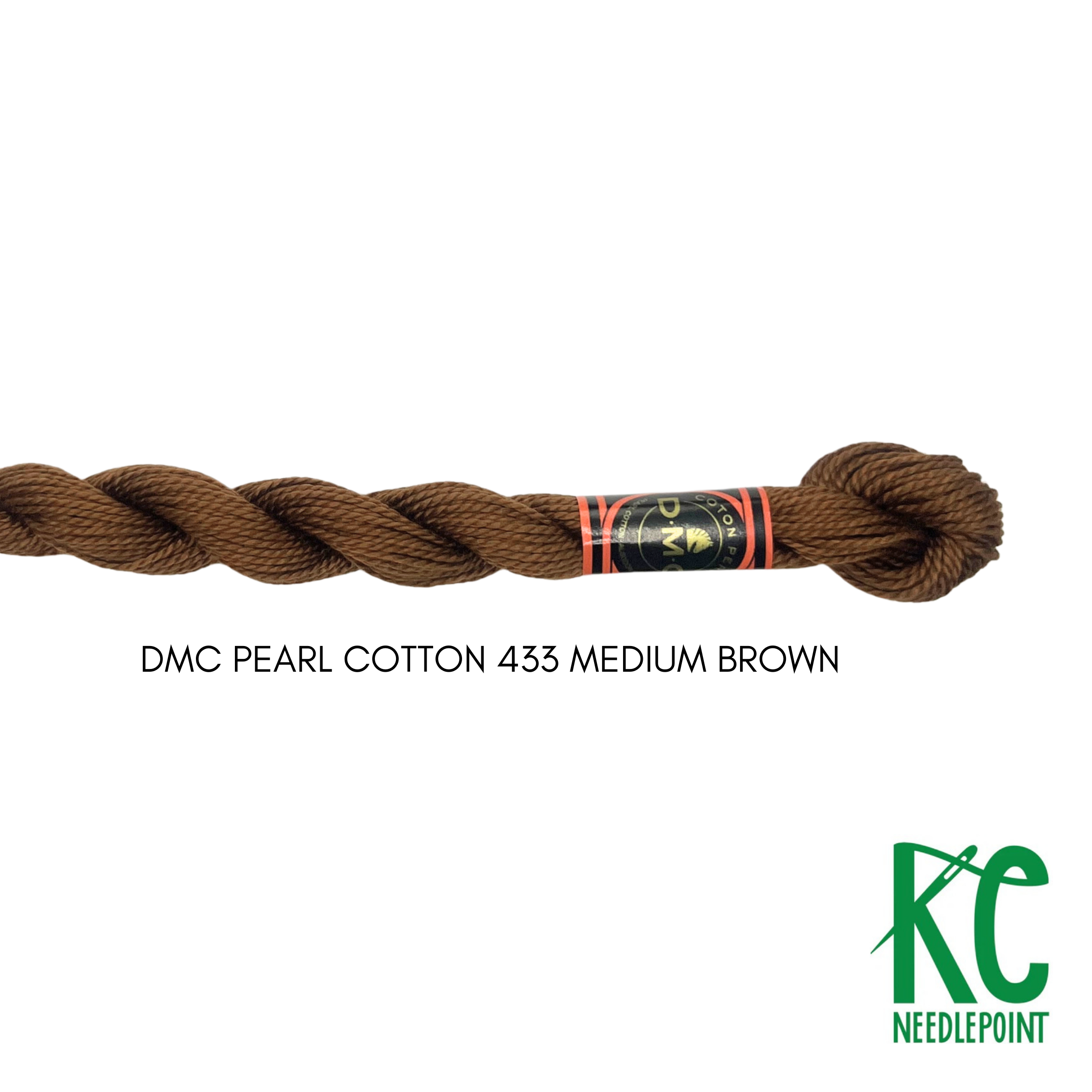 DMC 3 Pearl Cotton 433 Medium Brown - KC Needlepoint