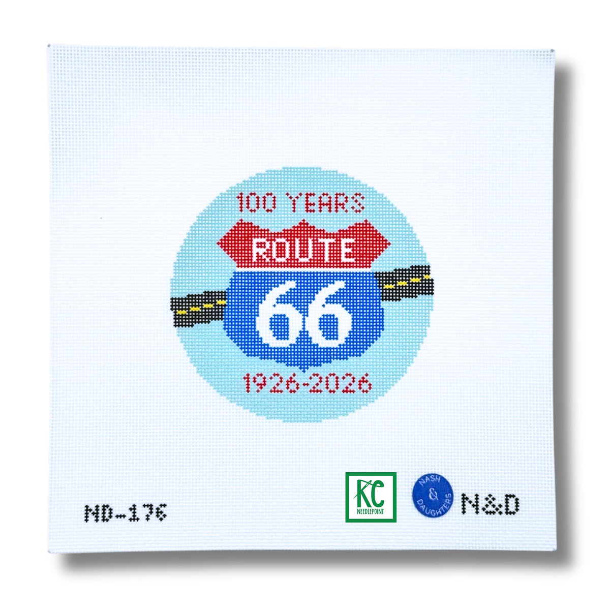 Route 66 - 100 Years Needlepoint Canvas - KC Needlepoint