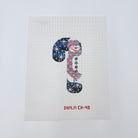 Snowman Candy Cane Canvas - KC Needlepoint