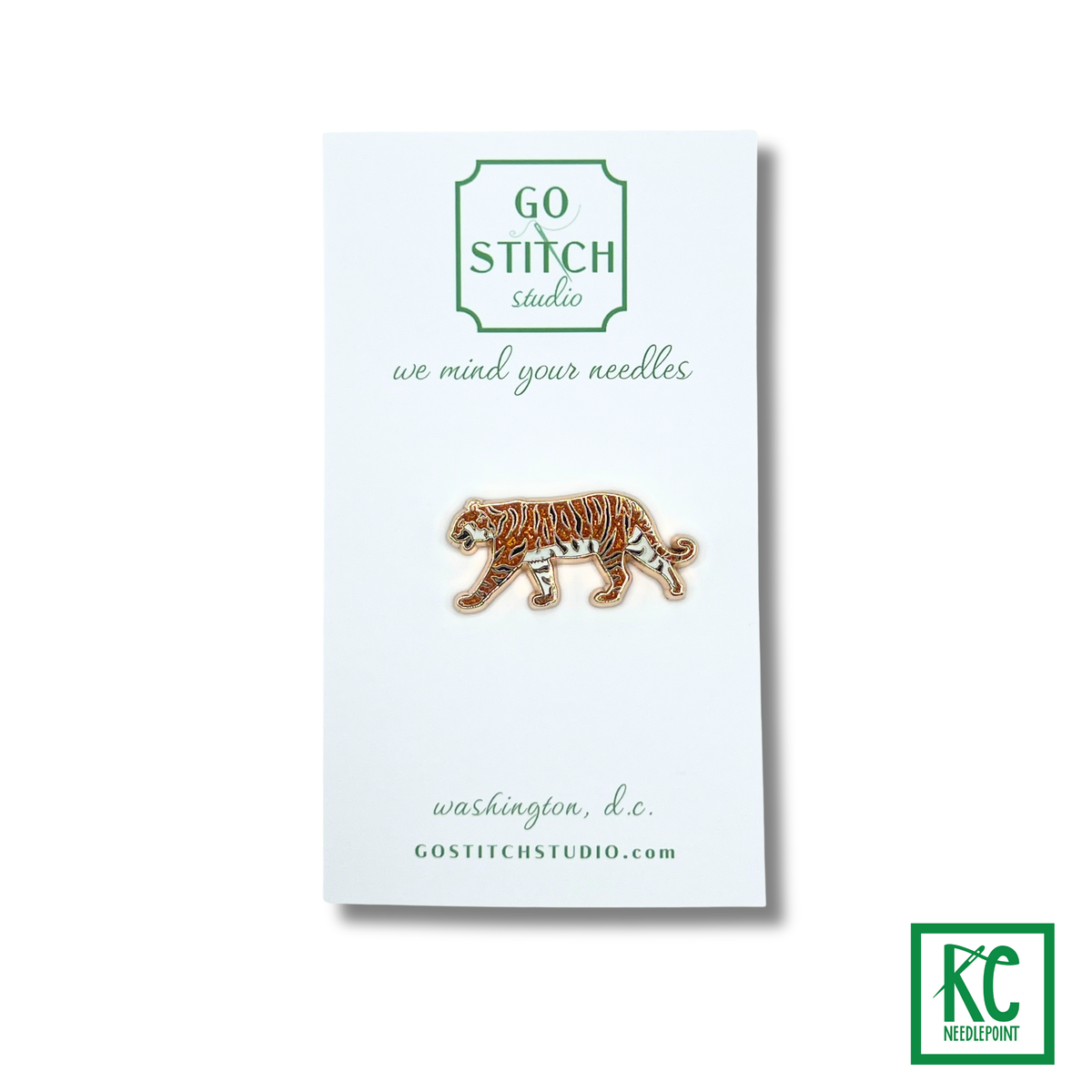 Tiger Needle Minder - KC Needlepoint