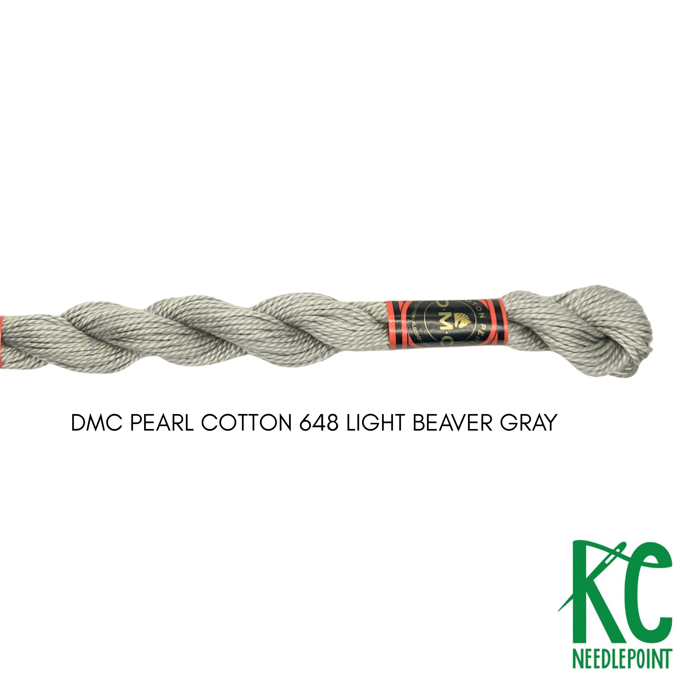 DMC 5 Pearl Cotton 648 Light Beaver Gray - KC Needlepoint